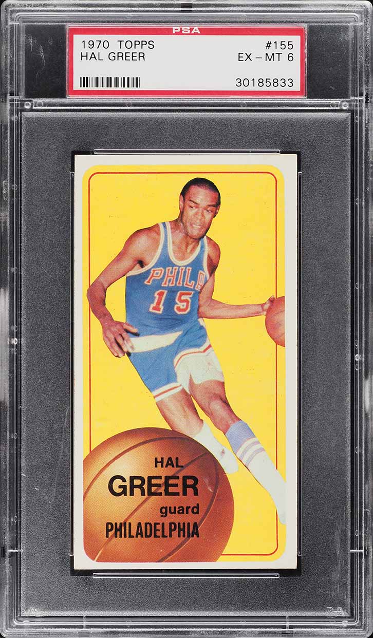1970 Topps Basketball Hal Greer #155 PSA 6 EXMT