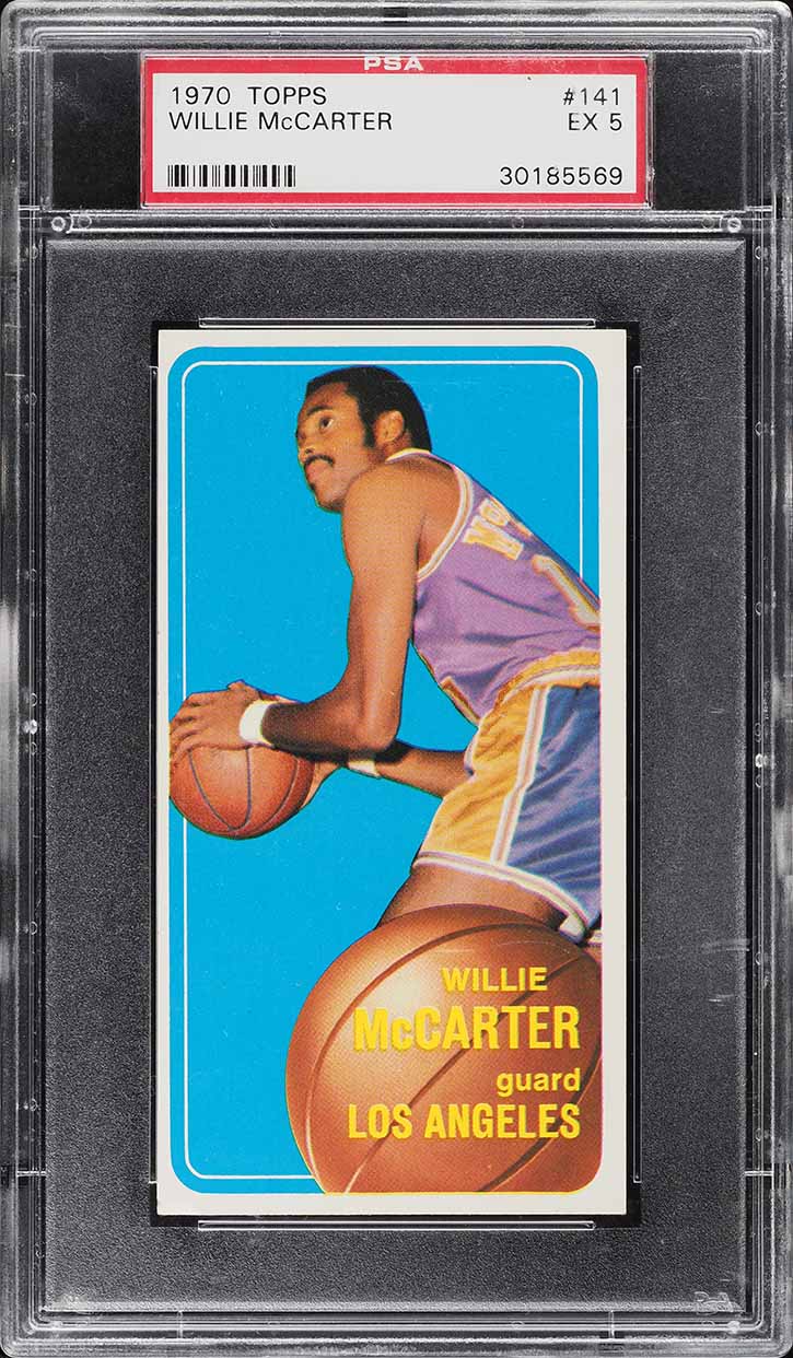1970 Topps Basketball Willie McCarter #141 PSA 5 EX