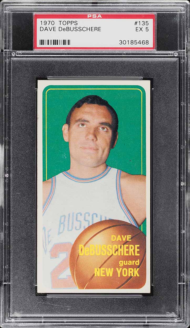 1970 Topps Basketball Dave DeBusschere #135 PSA 5 EX
