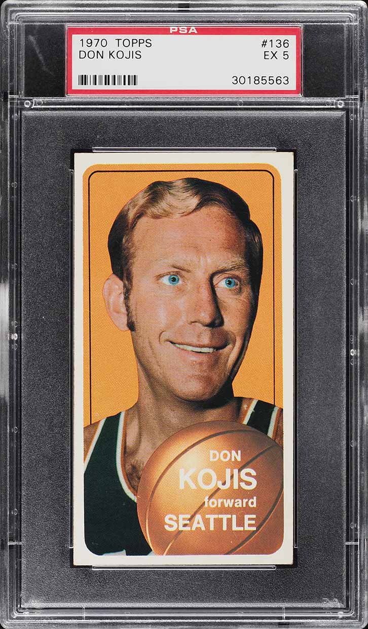 1970 Topps Basketball Don Kojis #136 PSA 5 EX