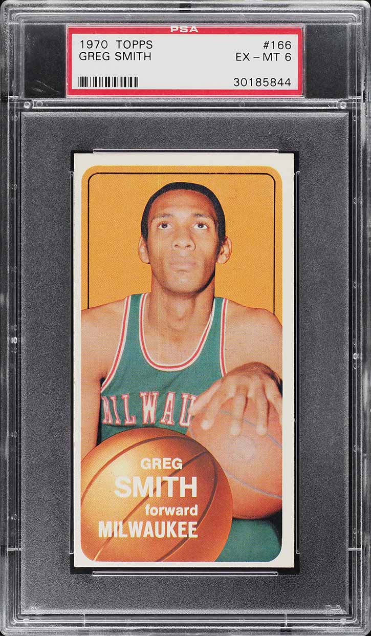 1970 Topps Basketball Greg Smith #166 PSA 6 EXMT