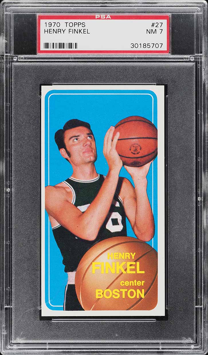 1970 Topps Basketball Henry Finkel #27 PSA 7 NRMT