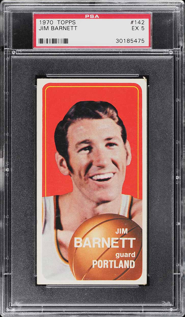 1970 Topps Basketball Jim Barnett #142 PSA 5 EX