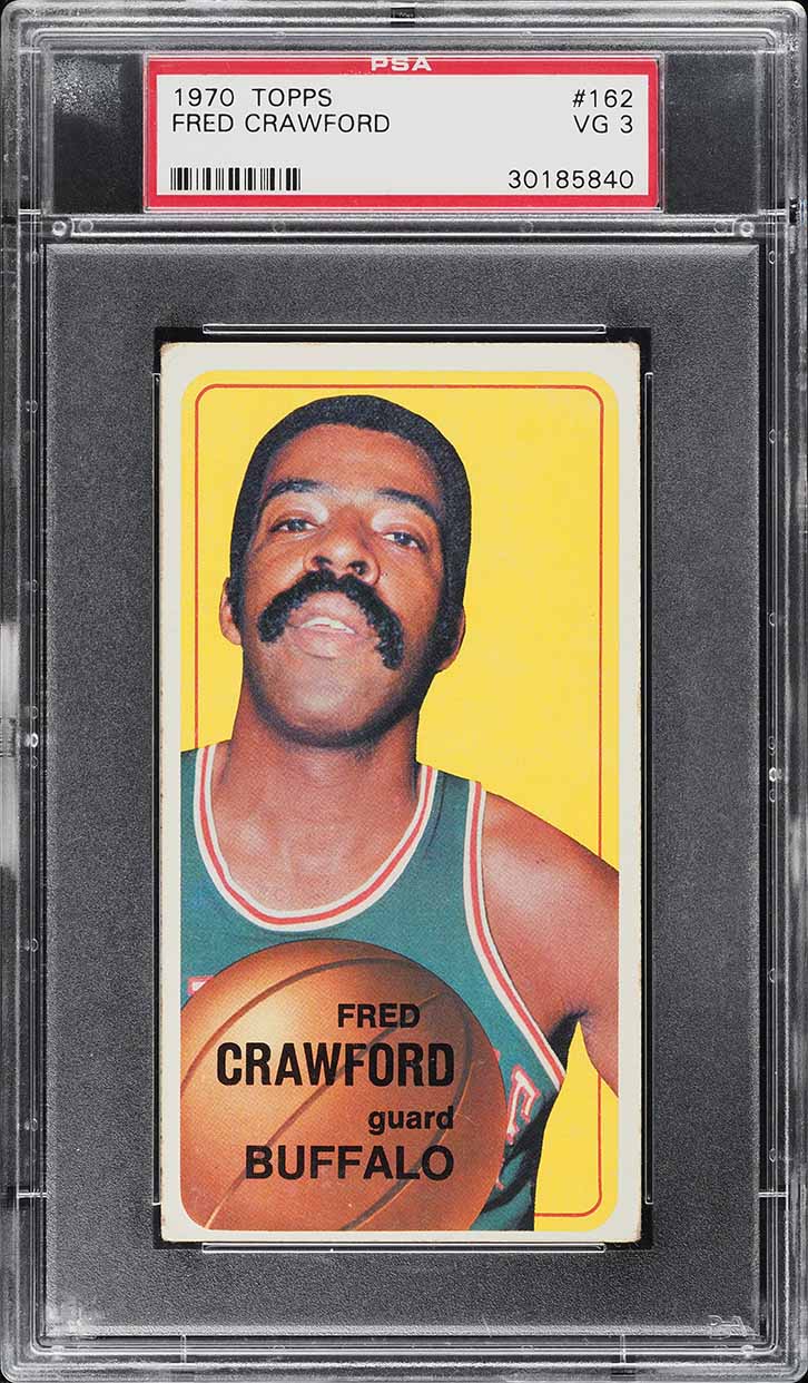 1970 Topps Basketball Fred Crawford #162 PSA 3 VG