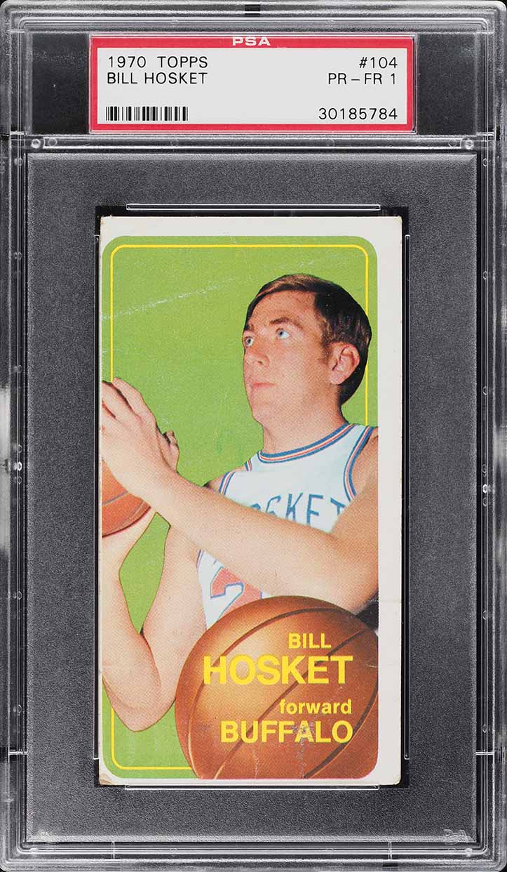 1970 Topps Basketball Bill Hosket SP ROOKIE #104 PSA 1 PR