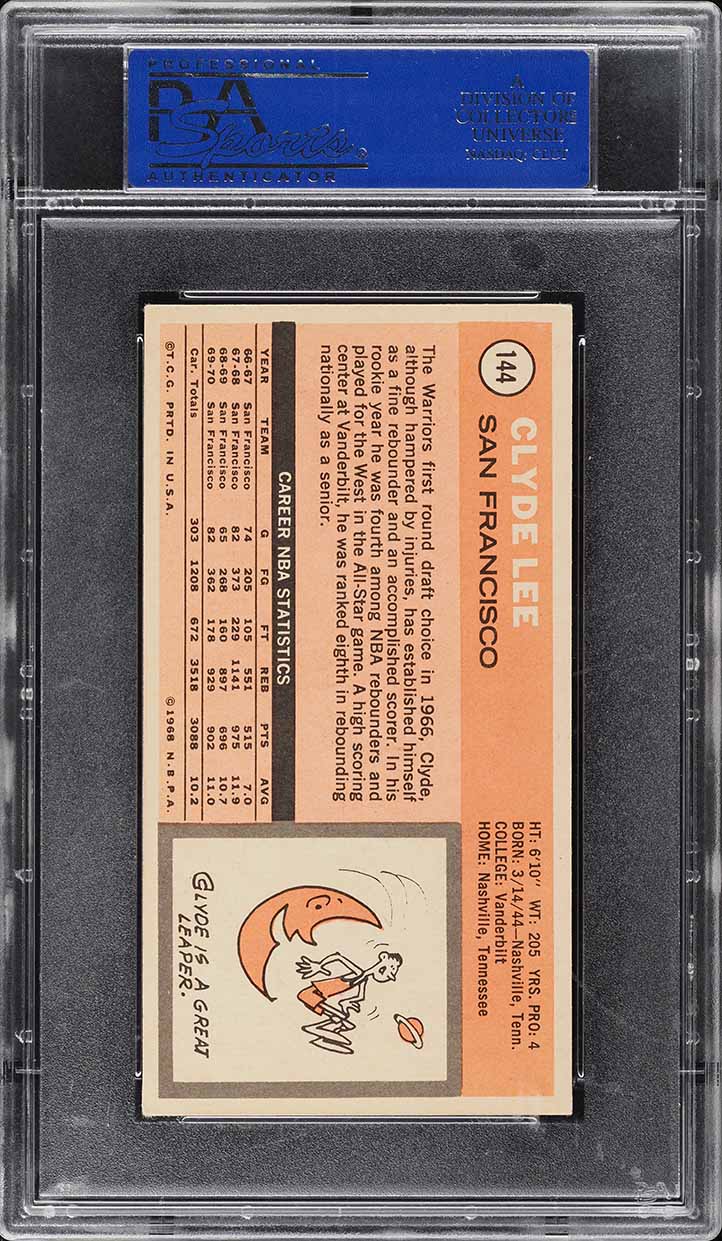 1970 Topps Basketball Clyde Lee #144 PSA 5 EX