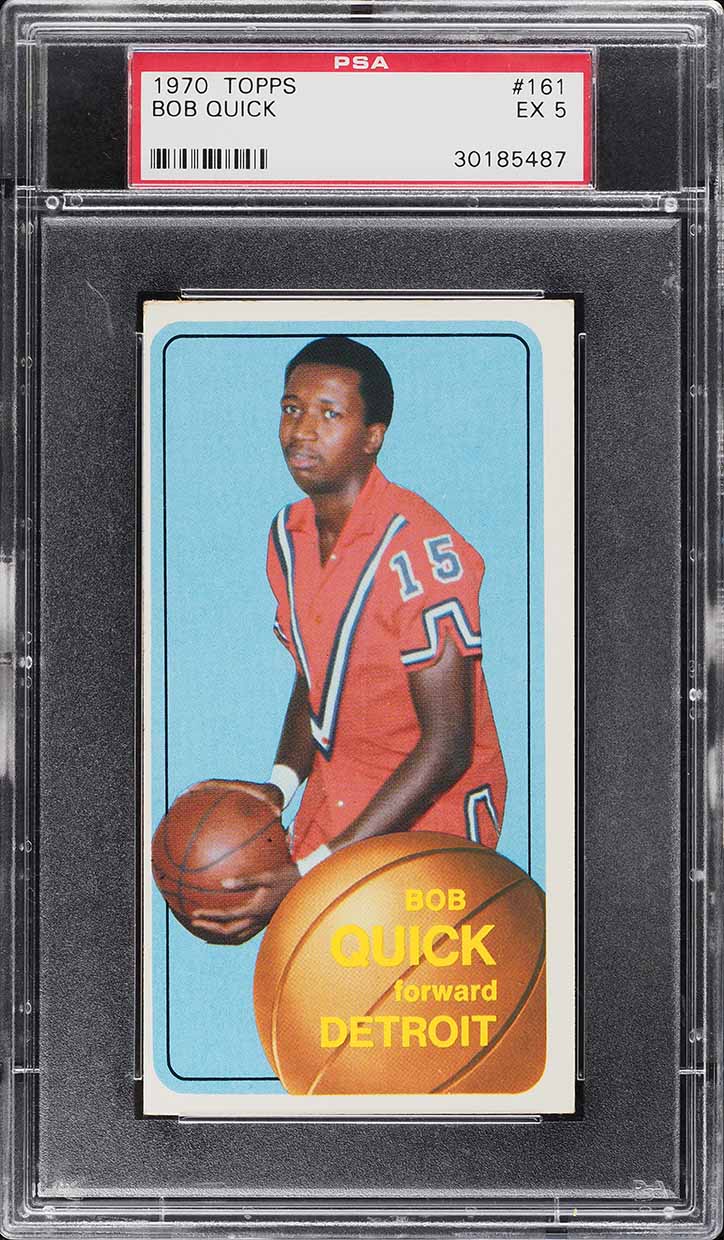 1970 Topps Basketball Bob Quick #161 PSA 5 EX