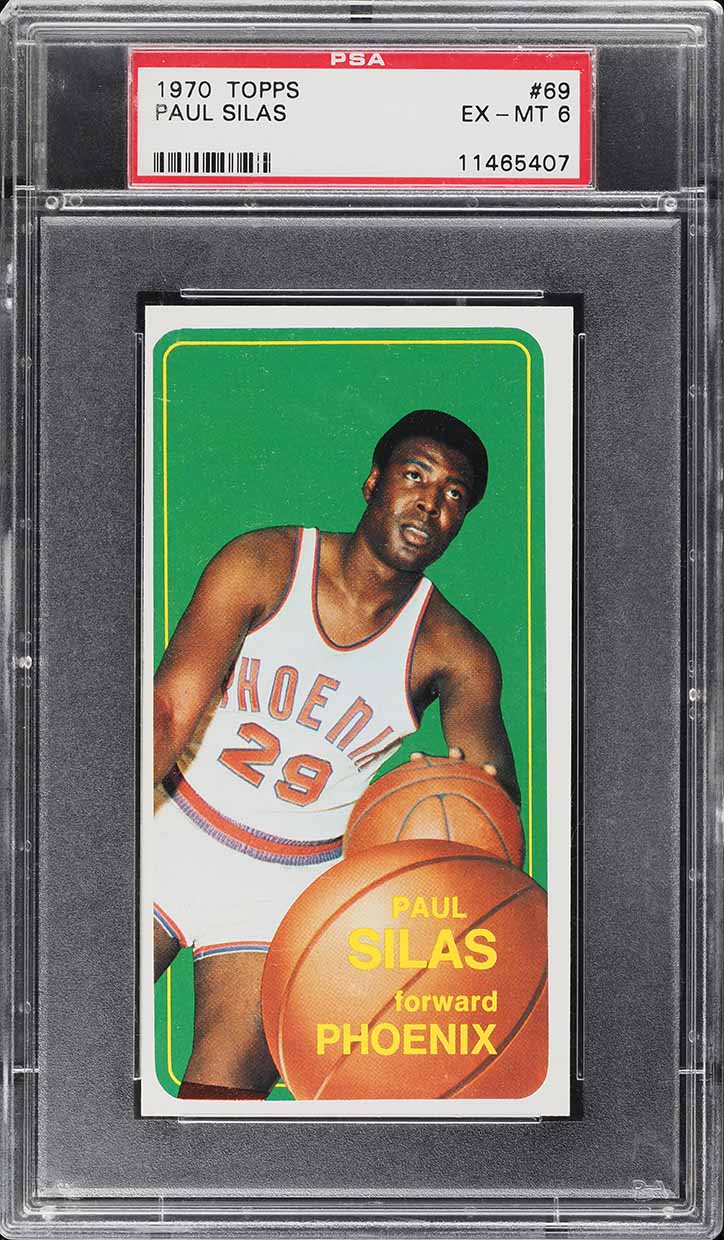 1970 Topps Basketball Paul Silas #69 PSA 6 EXMT