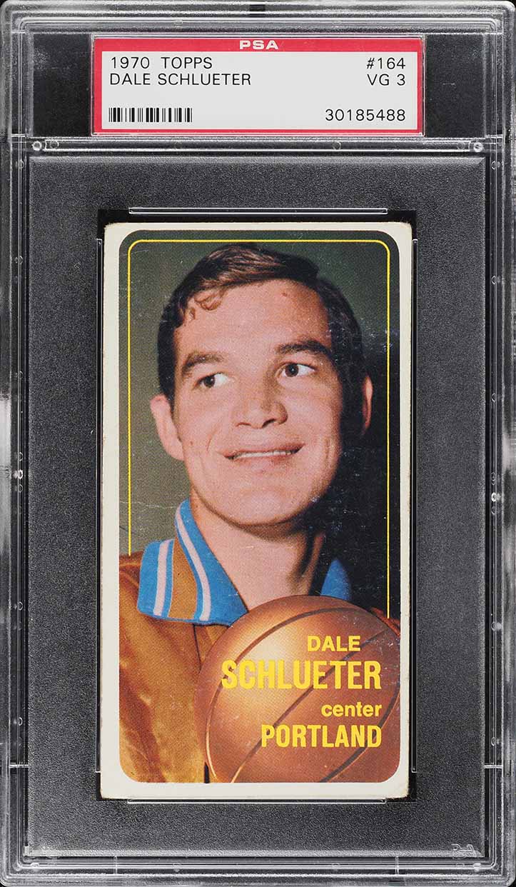 1970 Topps Basketball Dale Schlueter #164 PSA 3 VG