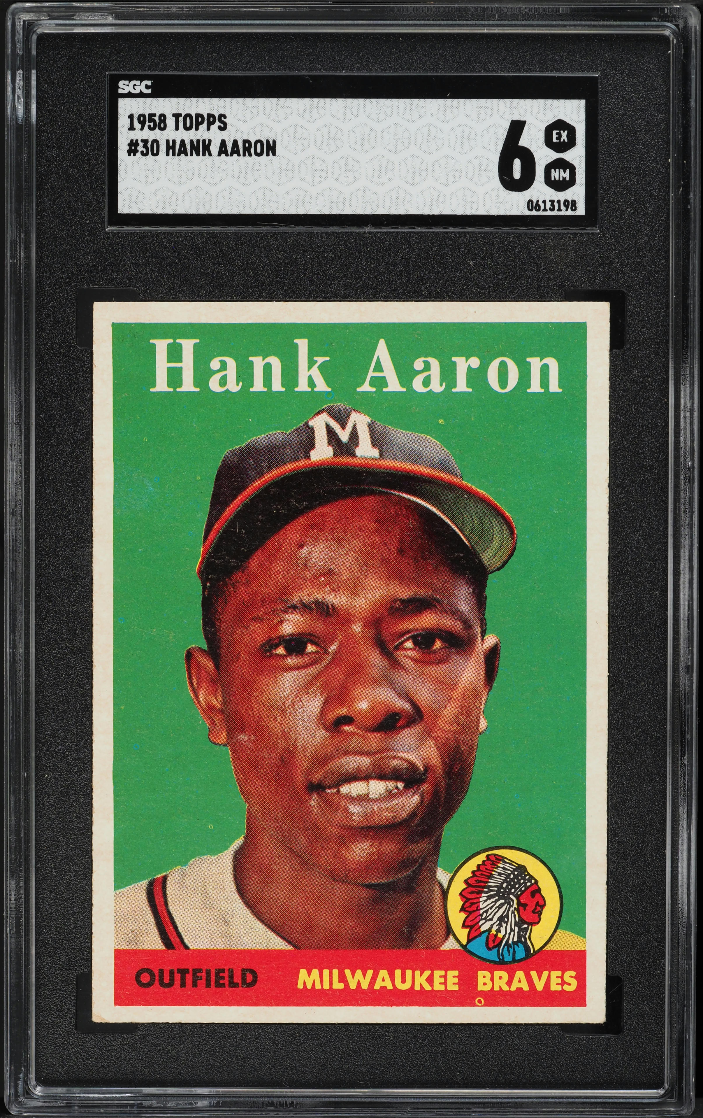 1958 Topps Hank Aaron #30 SGC 6 EXMT