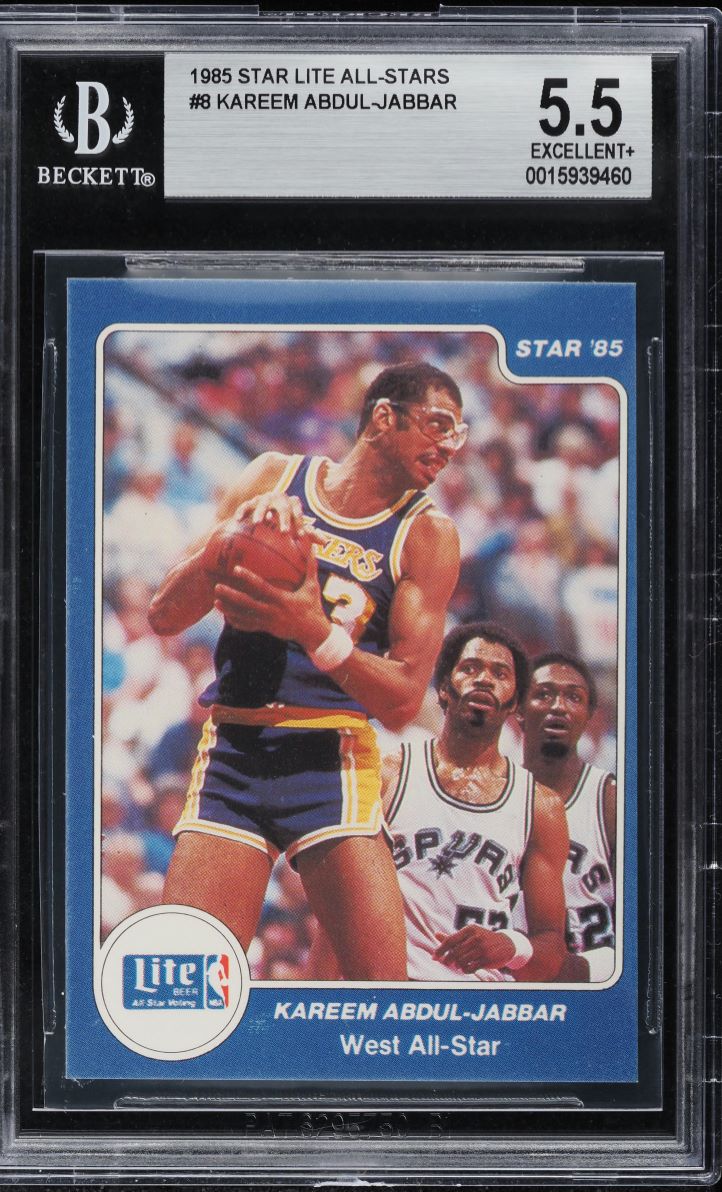 1985 Star Lite All-Stars Kareem Abdul-Jabbar #8 BGS 5.5 EX+