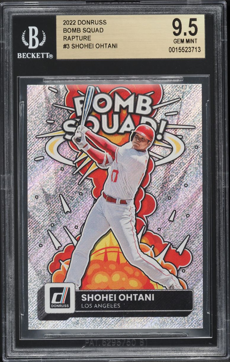 2022 Donruss Bomb Squad Rapture Shohei Ohtani #BS-3 BGS 9.5 GEM MINT