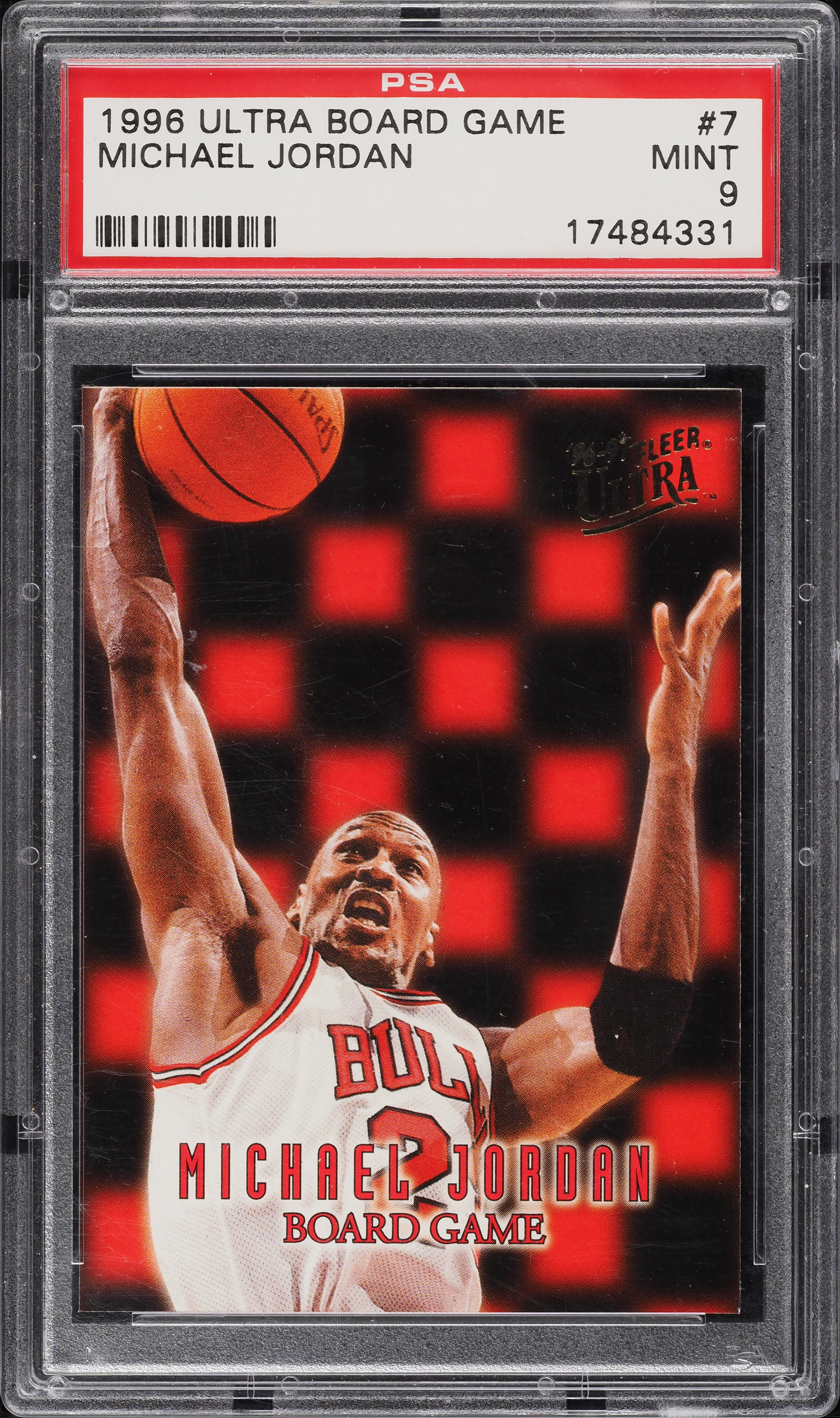 1996 Ultra Board Game Michael Jordan #7 PSA 9 MINT on Fanatics Collect