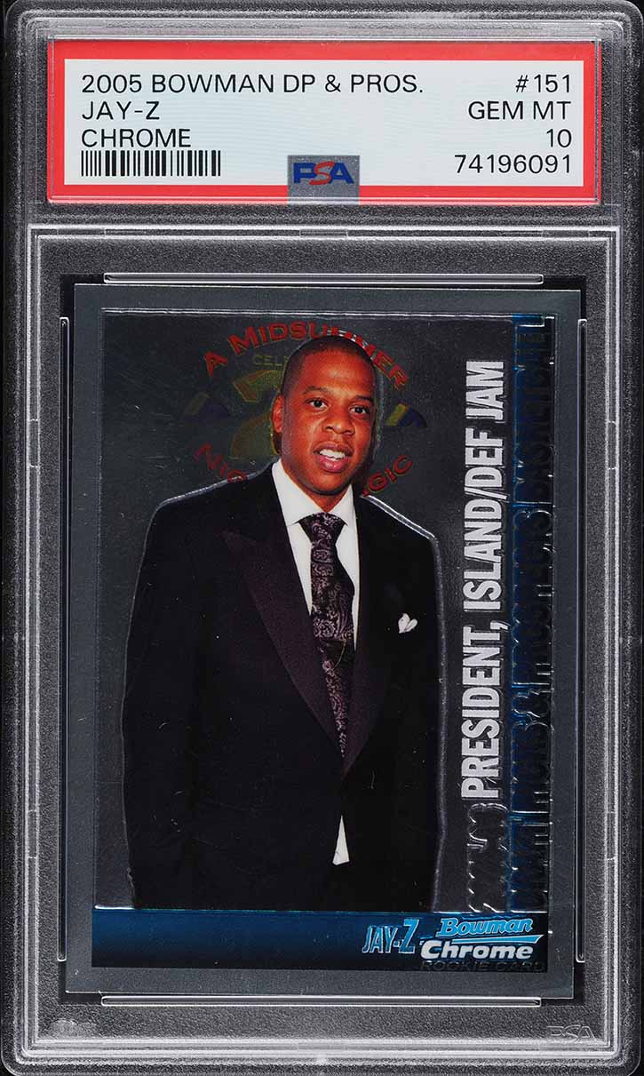 2005 Bowman Draft Picks & Prospects Chrome Jay-Z #151 PSA 10 GEM MINT