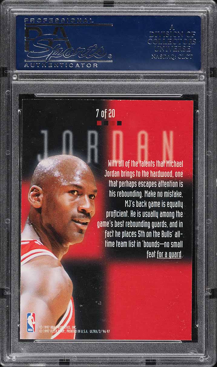 1996 Ultra Board Game Michael Jordan #7 PSA 9 MINT on Fanatics Collect