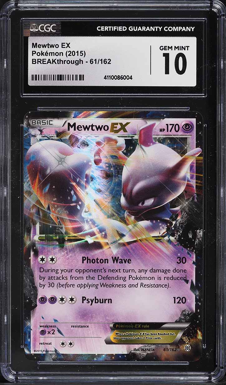 Pokémon TCG XY: Breakthrough M Mewtwo EX Holo Ultra Rare 160/162