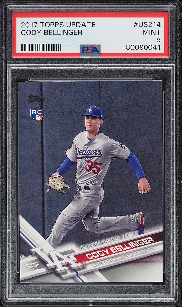 2017 Topps Update Cody Bellinger ROOKIE #US214 PSA 9 MINT