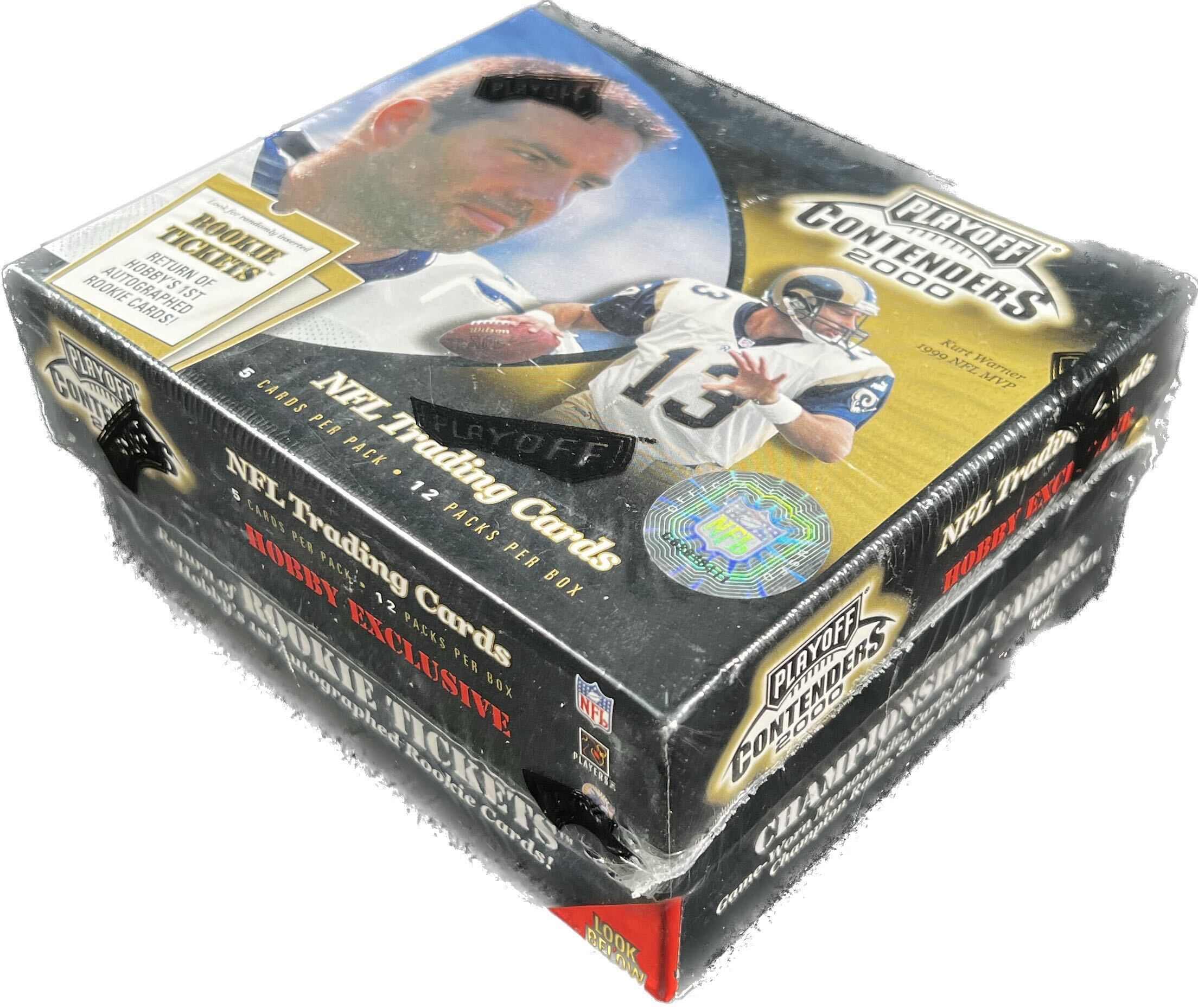 2000 Playoff Contenders Factory Sealed Hobby Box, 12ct Pack, Tom Brady ROOKIE?