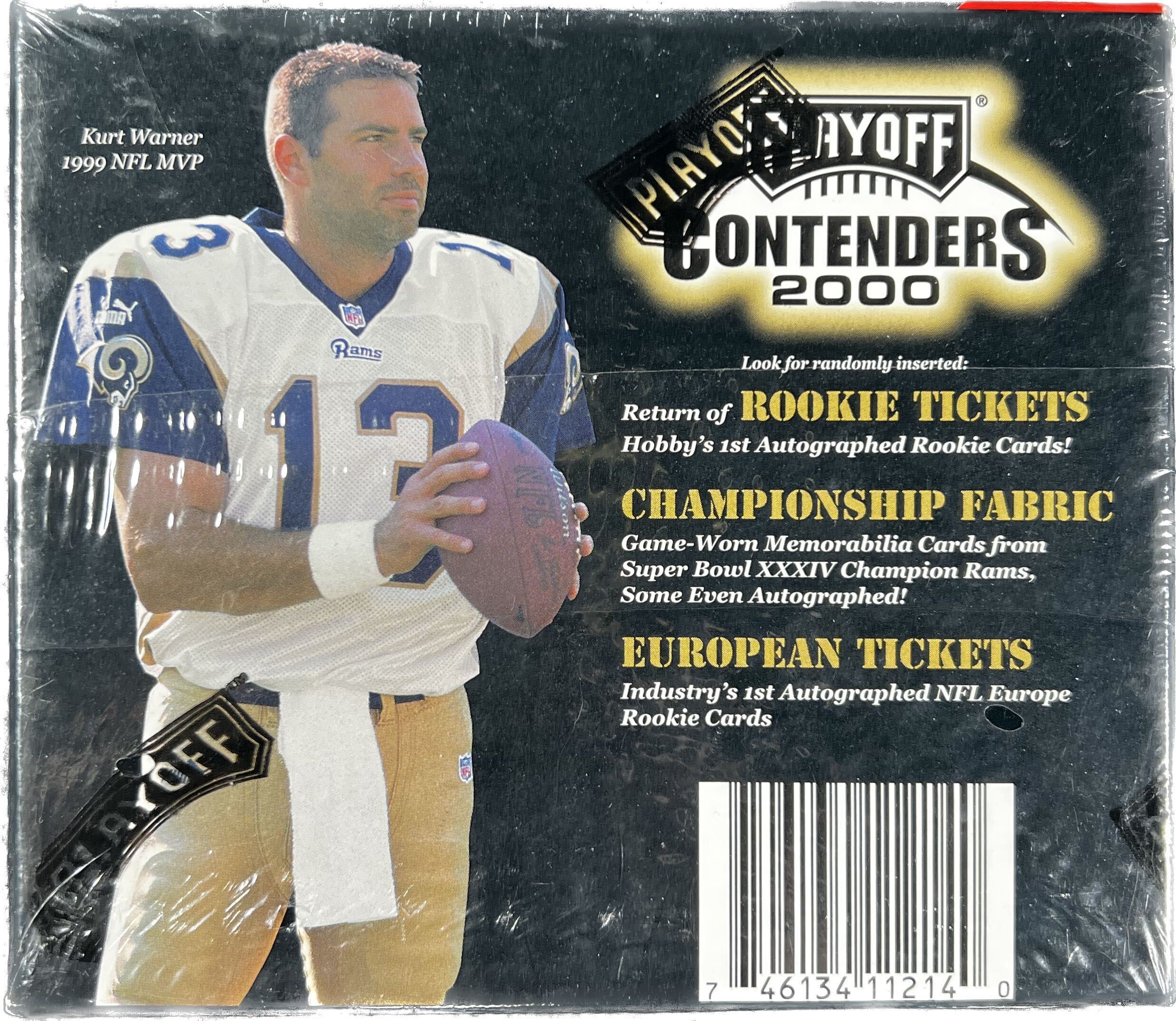 2000 Playoff Contenders Factory Sealed Hobby Box, 12ct Pack, Tom Brady ROOKIE?