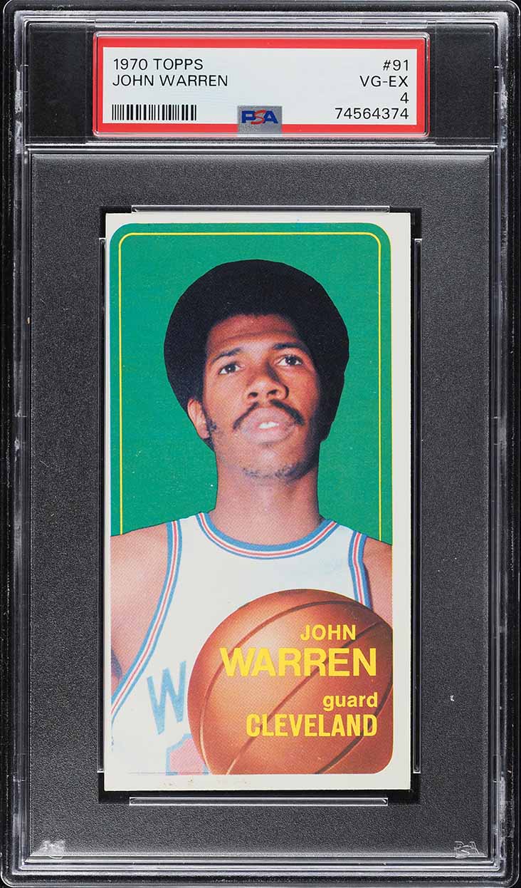 1970 Topps Basketball John Warren #91 PSA 4 VGEX