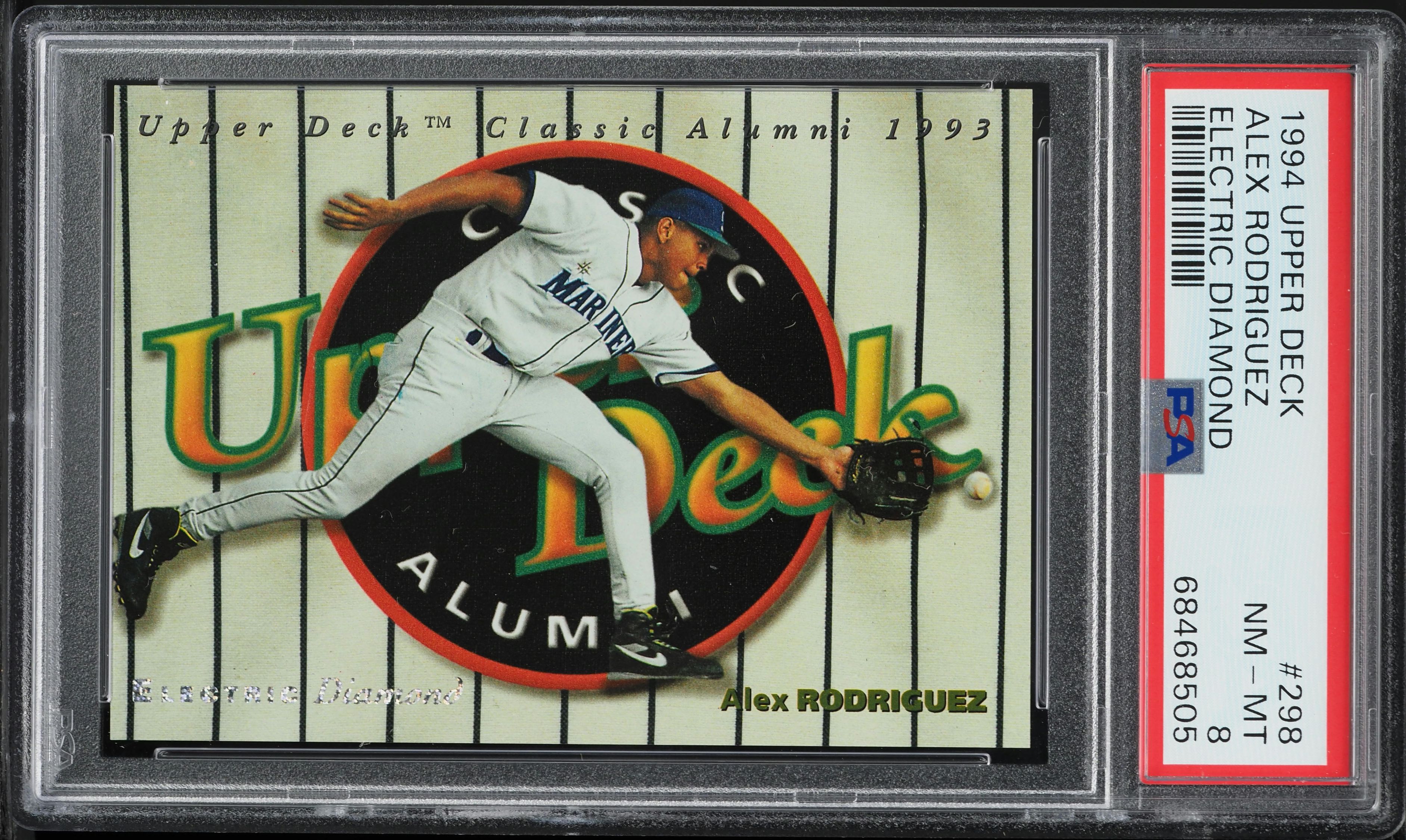 1994 Upper Deck Electric Diamond Alex Rodriguez ROOKIE #298 PSA 8 NM-MT