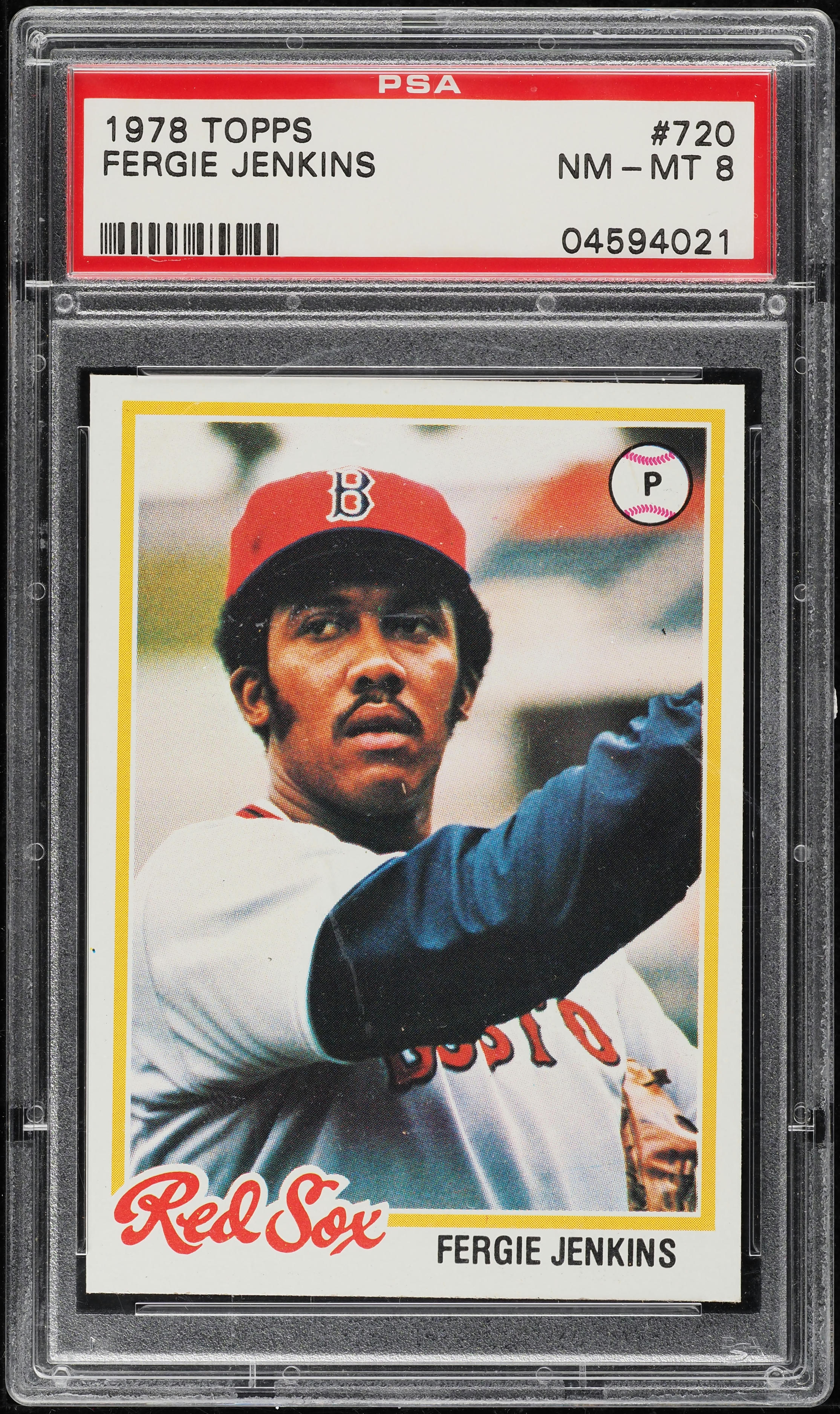1978 Topps Fergie Jenkins #720 PSA 8 NM-MT