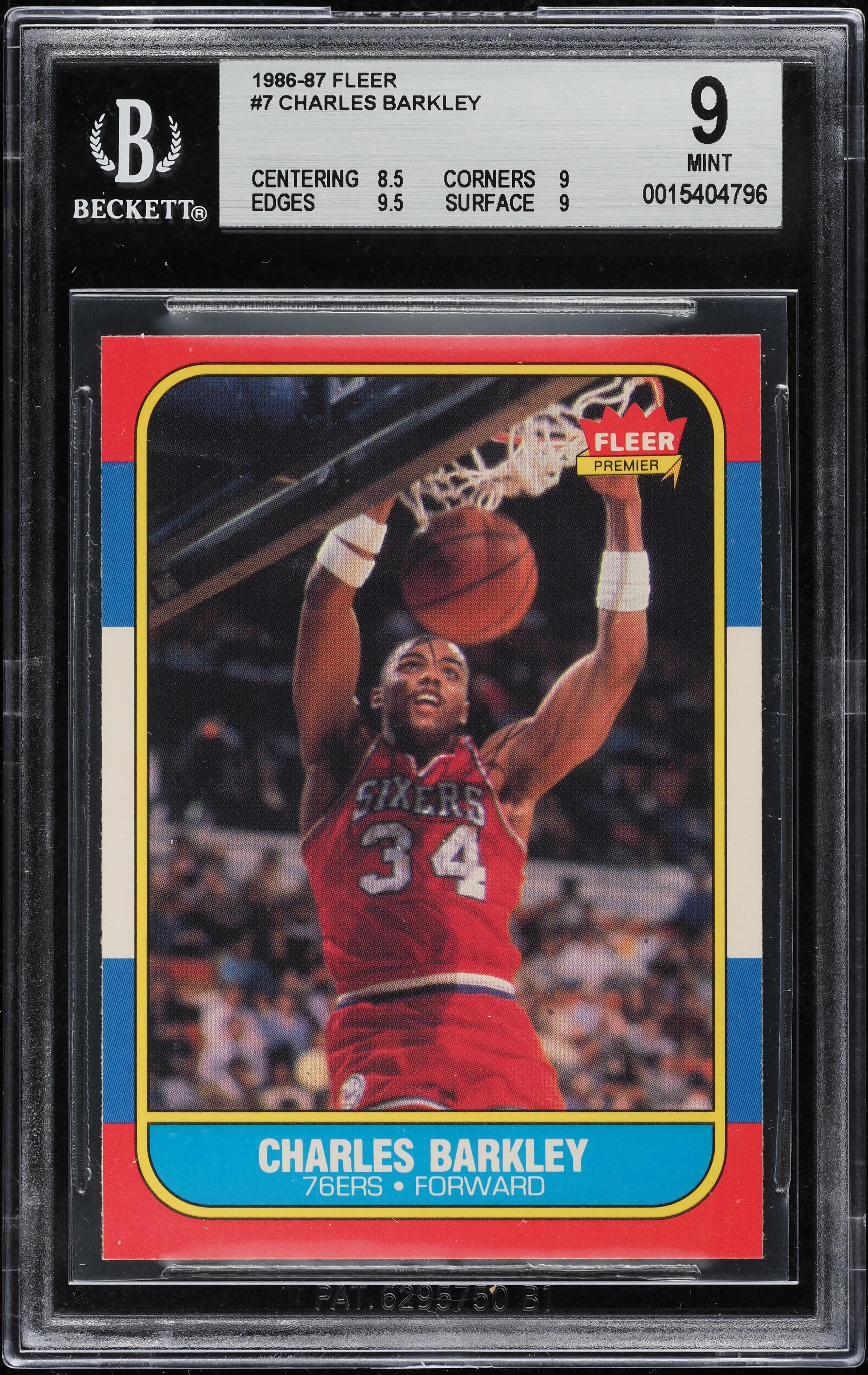 1986 Fleer Basketball Lasalle Thompson ROOKIE GAME USED PATCH AUTO 