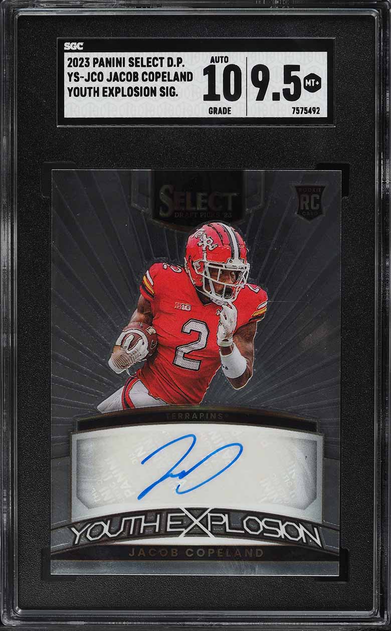 2023 Select Draft Youth Explosion Jacob Copeland ROOKIE AUTO #YS-JCO SGC 9.5
