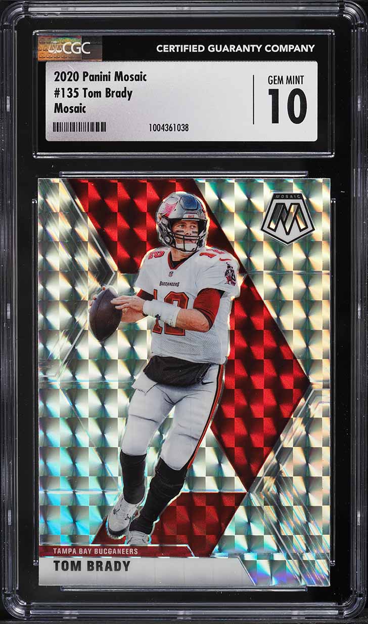 2020 Panini Mosaic Prizm Tom Brady #135 CGC 10 GEM MINT
