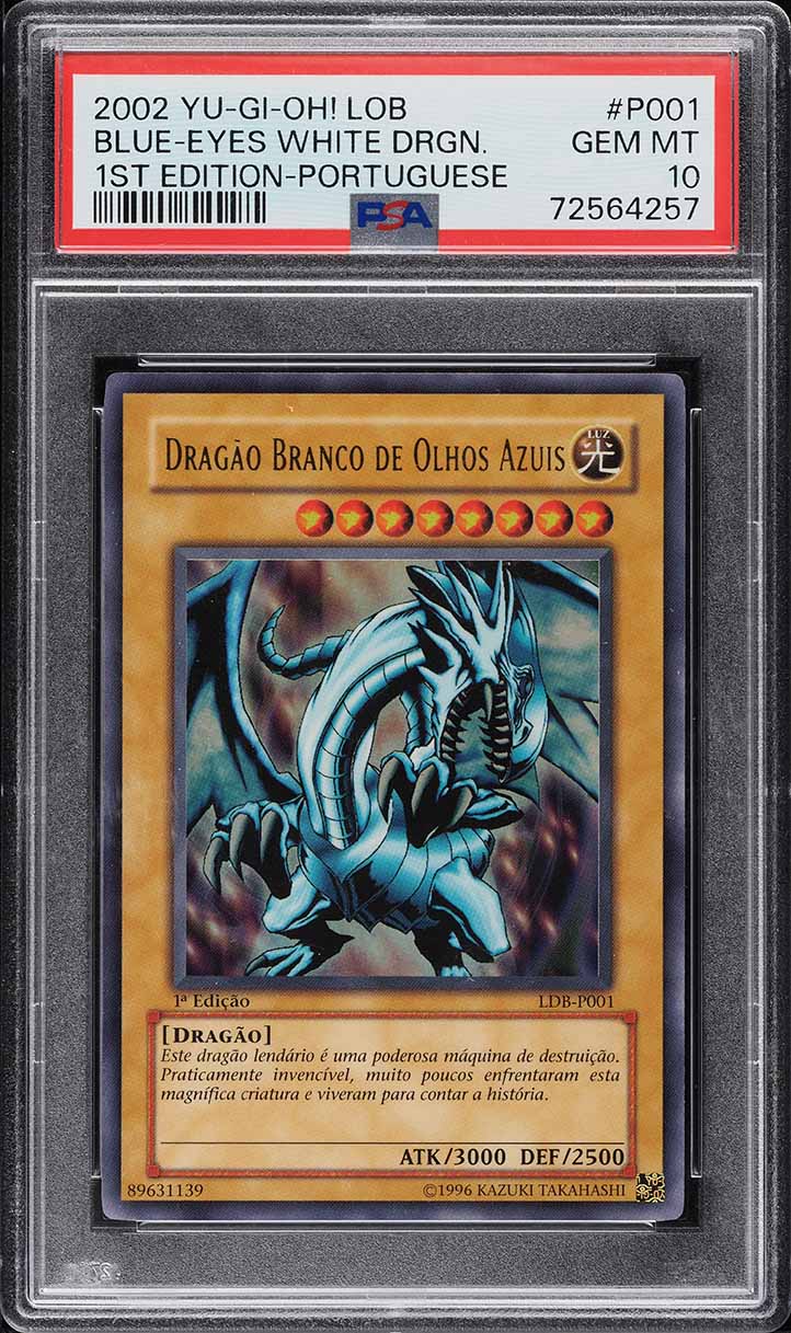 1999 Yu-Gi-Oh! Japanese EX Starter Box Blue-Eyes White Dragon PSA