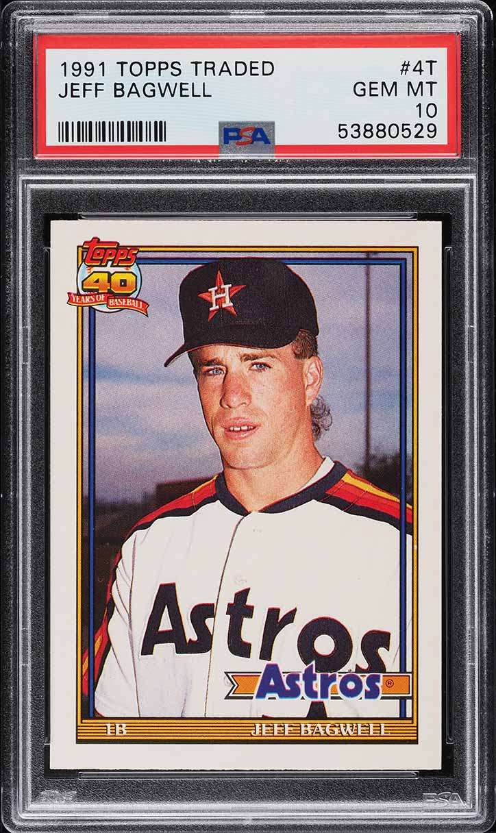 1991 Topps Traded Jeff Bagwell ROOKIE #4T PSA 10 GEM MINT