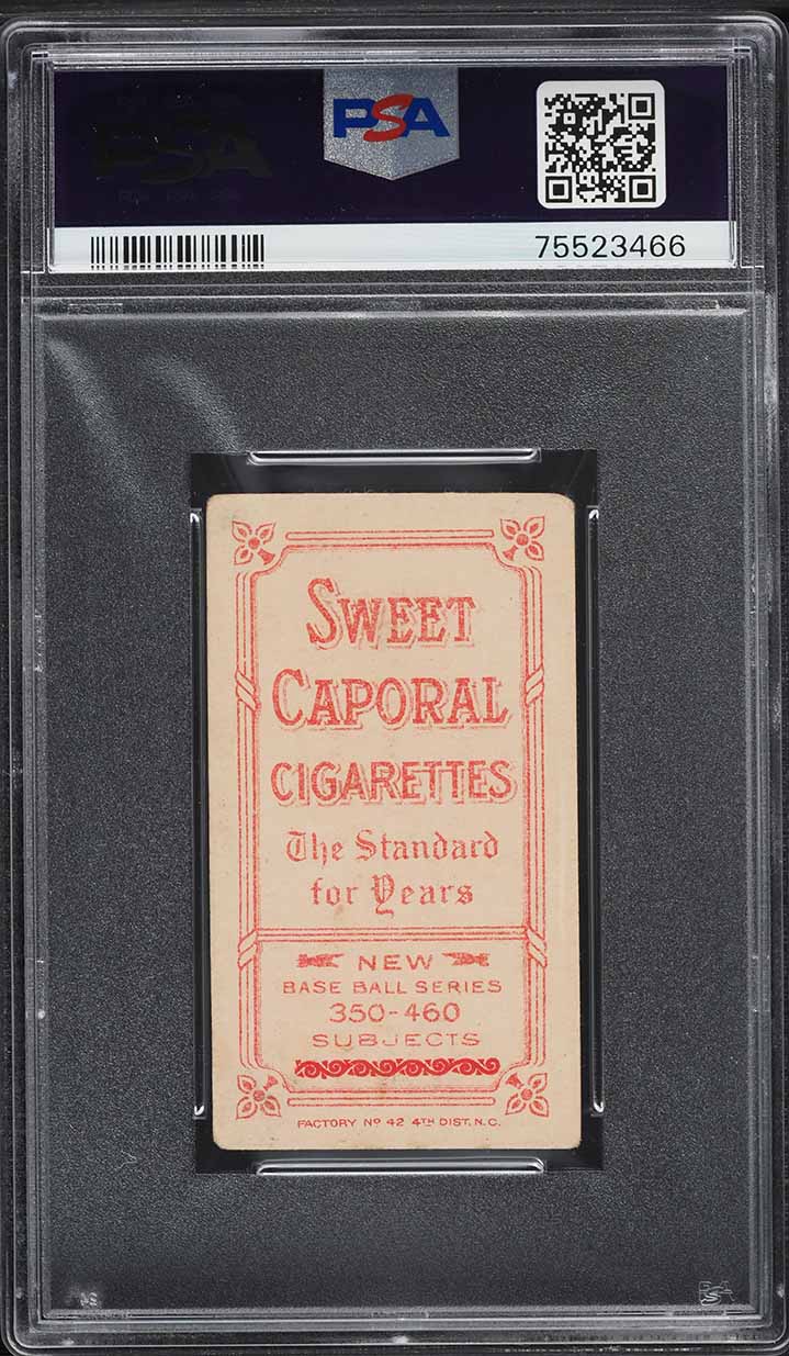 1909-11 T206 Joe Lake ST.LOUIS, NO BALL, SWEET CAPORAL FACTORY 42 PSA 3 VG
