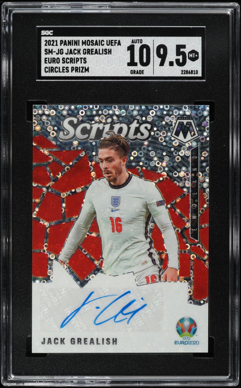2021 Panini Mosaic UEFA Euro Scripts Circles Prizm Jack Grealish