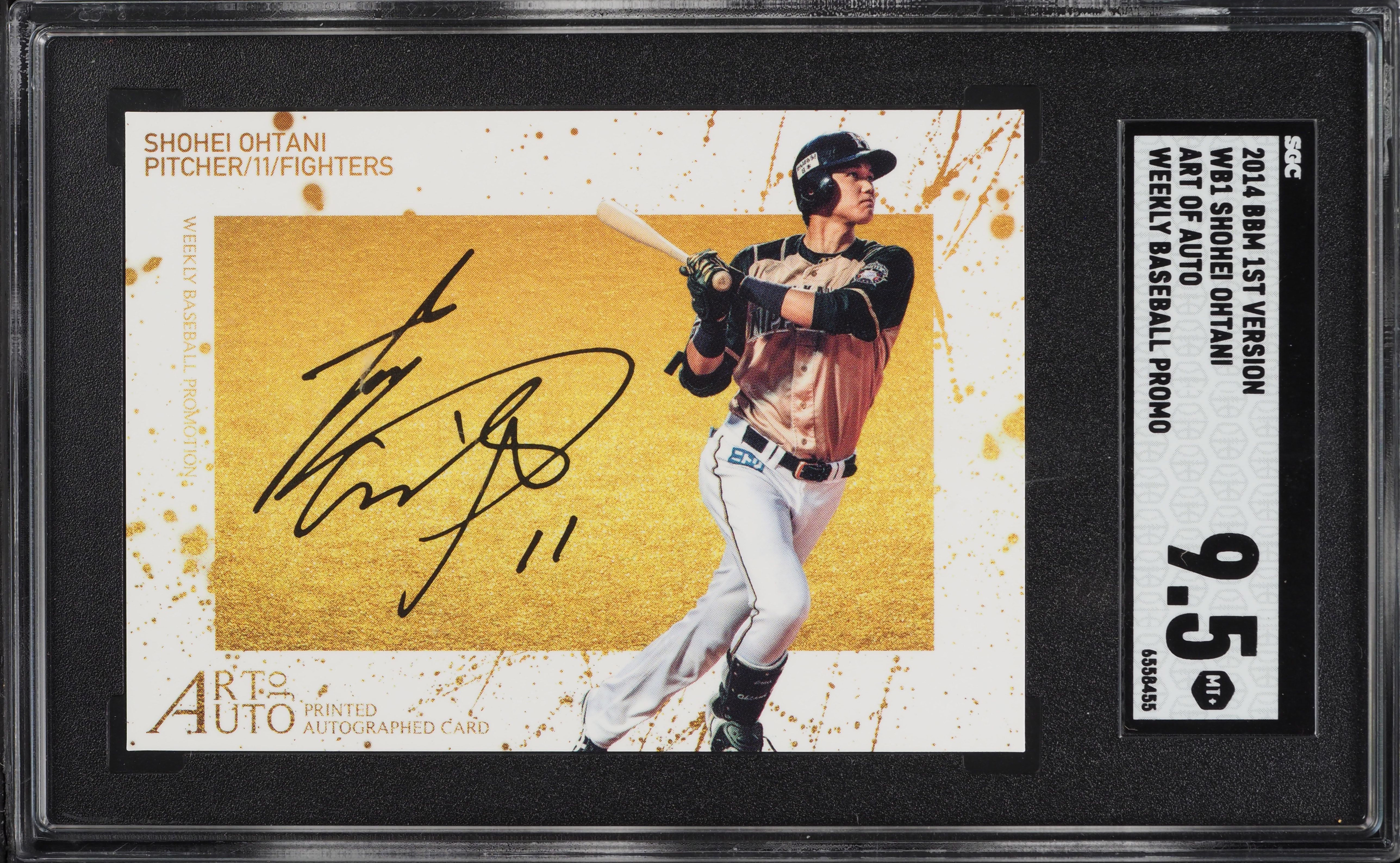 2014 BBM 1st Version Shohei Ohtani ROOKIE #WB1 SGC 9.5 MINT+ on