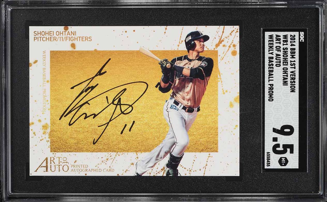 2014 BBM 1st Version Shohei Ohtani ROOKIE #WB1 SGC 9.5 MINT+ on