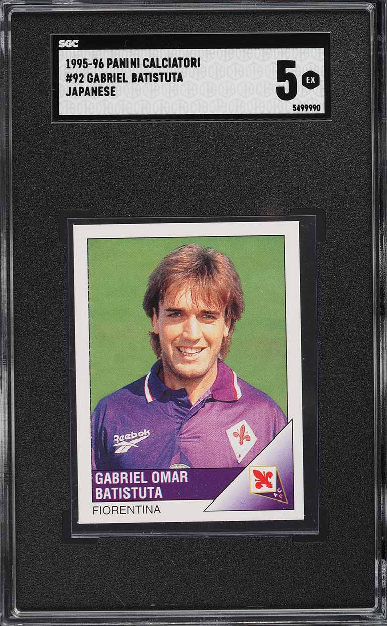 1995 Panini Calciatori Japanese Gabriel Batistuta #92 SGC 5 EX