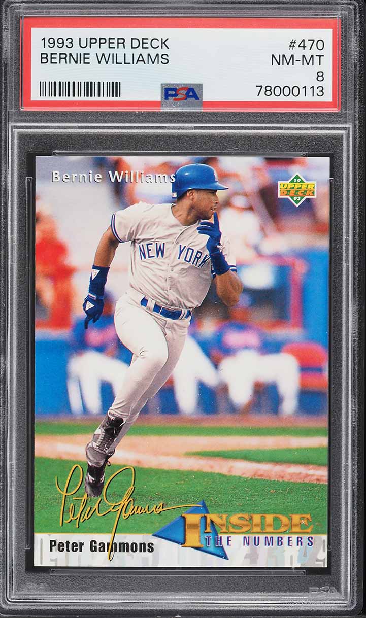 1993 Upper Deck Bernie Williams #470 PSA 8 NM-MT