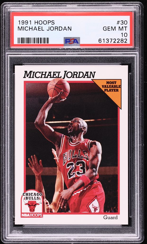 1991 Hoops Michael Jordan #30 PSA 10 GEM MINT on Fanatics Collect