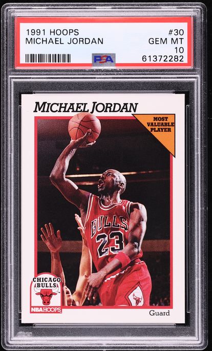 1991 Hoops Michael Jordan #30 PSA 10 GEM MINT on Fanatics Collect
