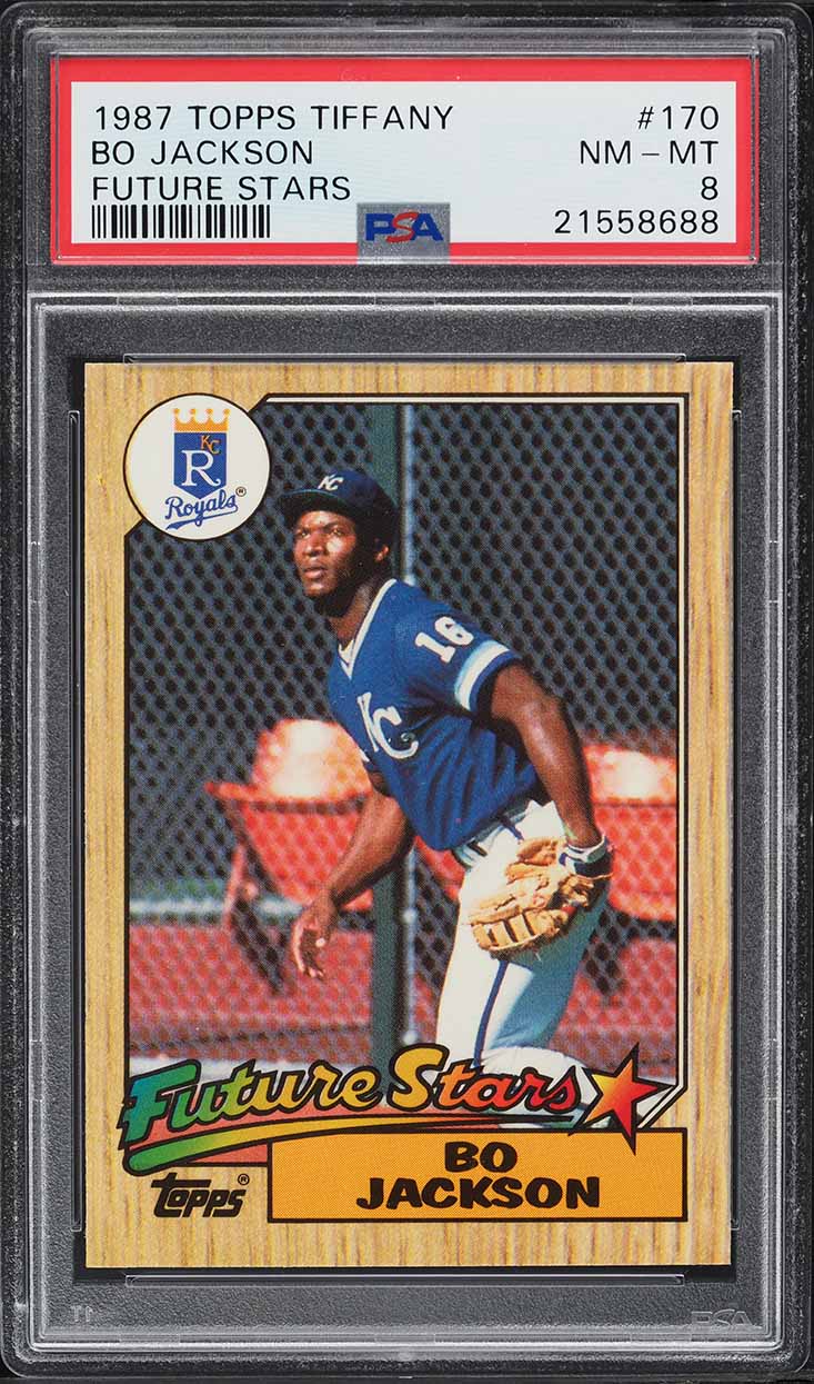 1987 Topps Tiffany Future Stars Bo Jackson ROOKIE #170 PSA 8 NM-MT