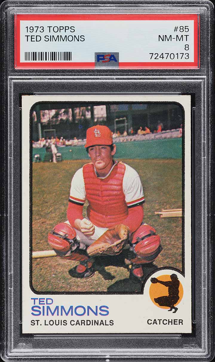 1973 Topps Ted Simmons #85 PSA 8 NM-MT