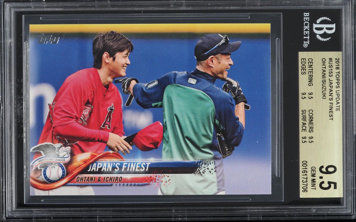 2018 Topps Update Japan's Finest Shohei Ohtani Ichiro Suzuki #US153 BGS 9.5 GEM
