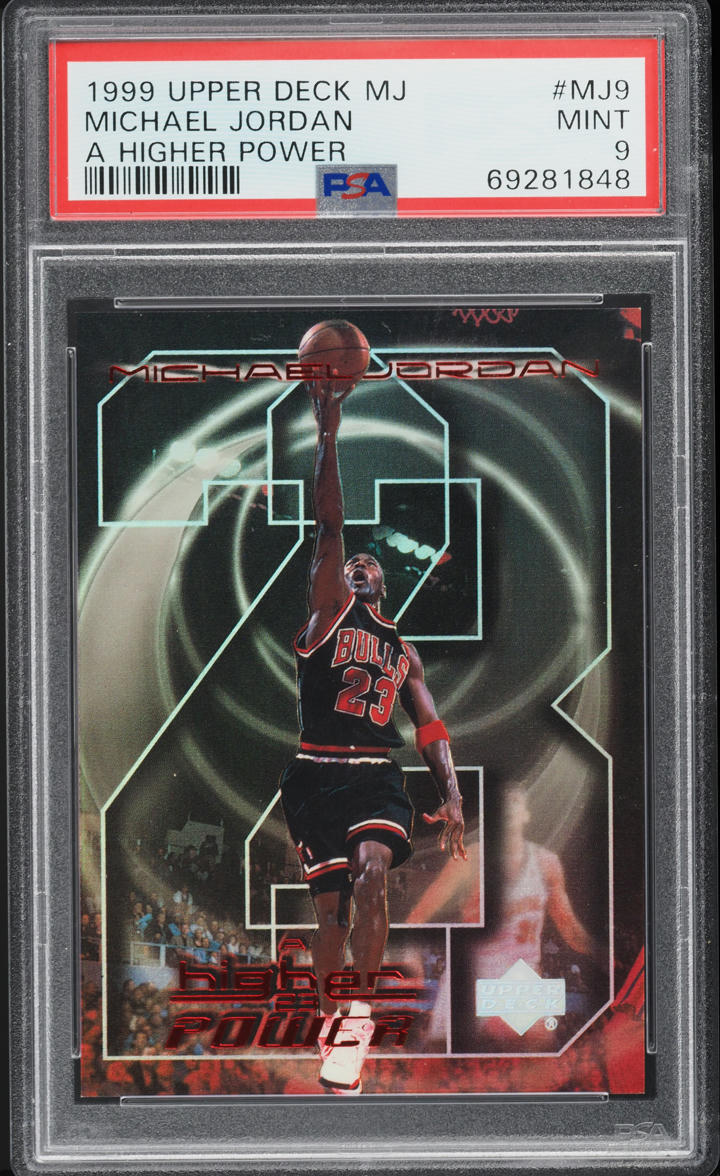 1999 Upper Deck MJ A Higher Power Michael Jordan #MJ9 PSA 9 MINT