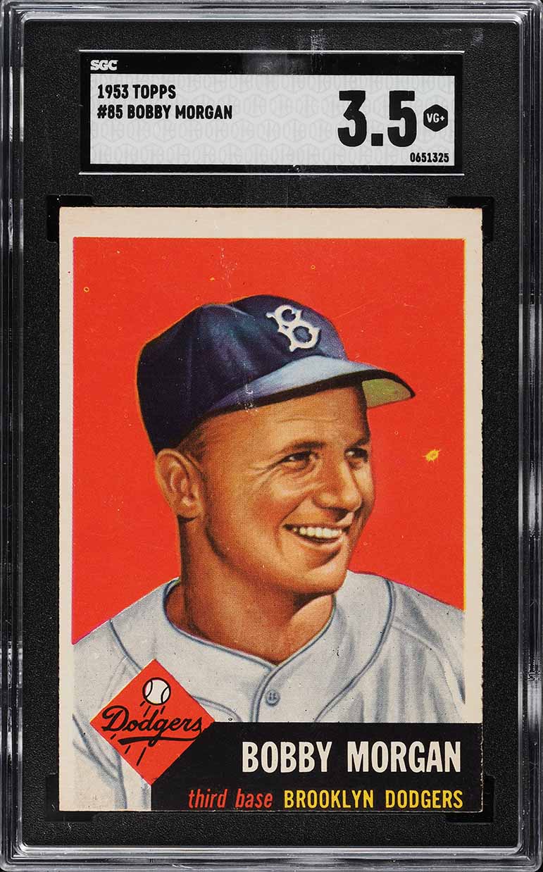 1953 Topps Bobby Morgan #85 SGC 3.5 VG+