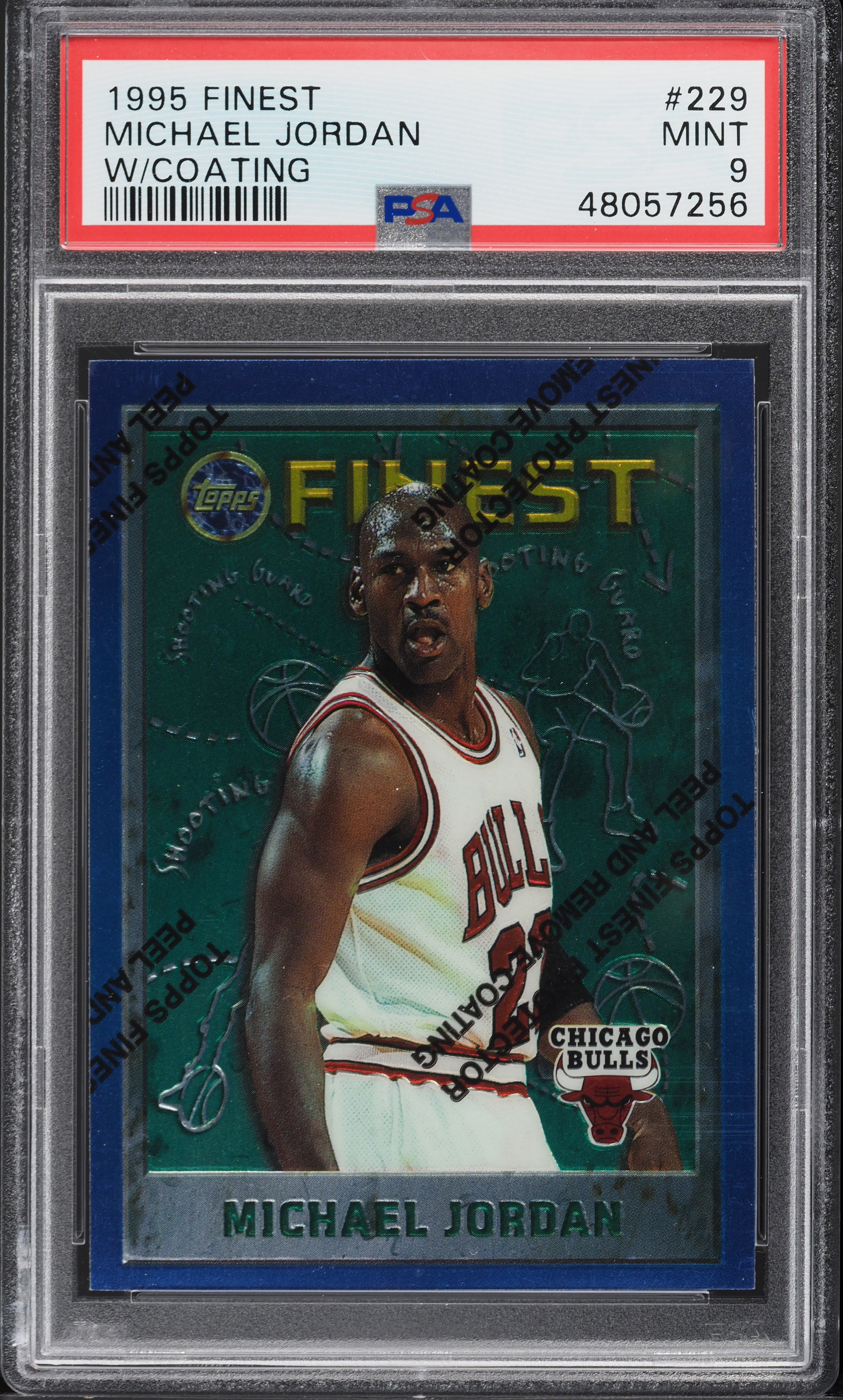 1995 Finest Basketball w/ Coating Michael Jordan #229 PSA 9 MINT