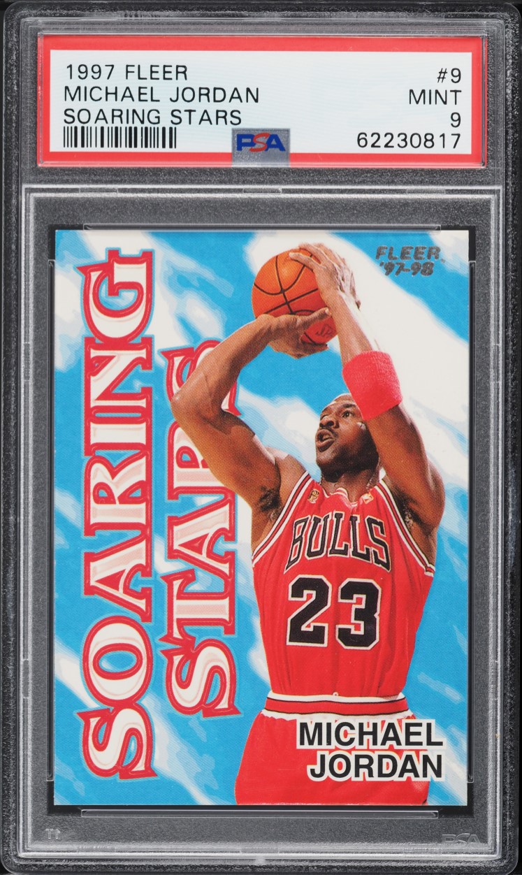1997 Fleer Soaring Stars Michael Jordan #9 PSA 9 MINT