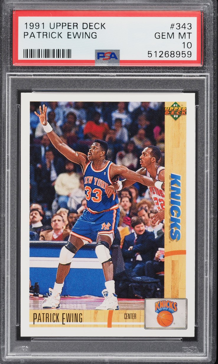 1991 Upper Deck Basketball Patrick Ewing #343 PSA 10 GEM MINT
