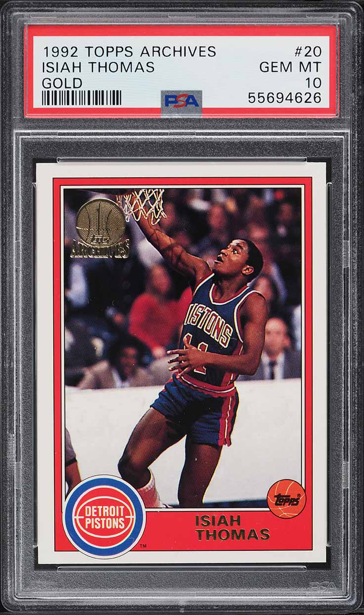 1992 Topps Archives Gold Isiah Thomas #20 PSA 10 GEM MINT