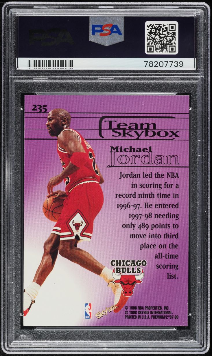 1997 Skybox Premium Michael Jordan #235 PSA 10 GEM MINT