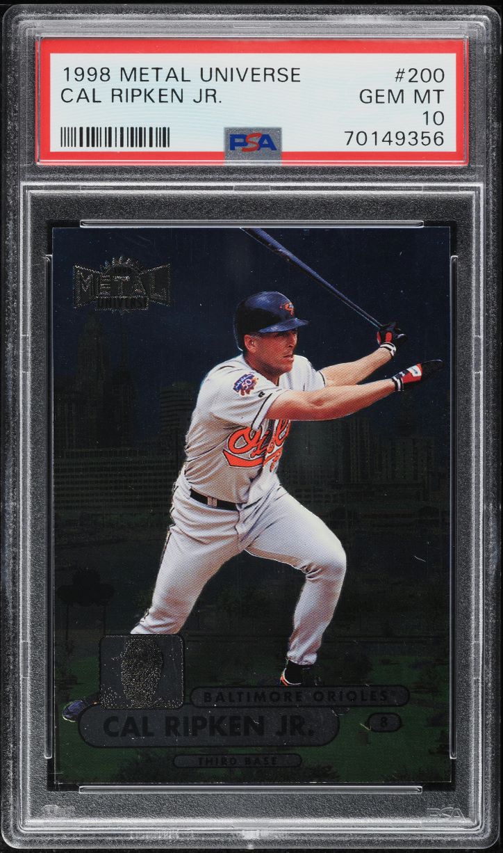 1998 Metal Universe Cal Ripken Jr. #200 PSA 10 GEM MINT